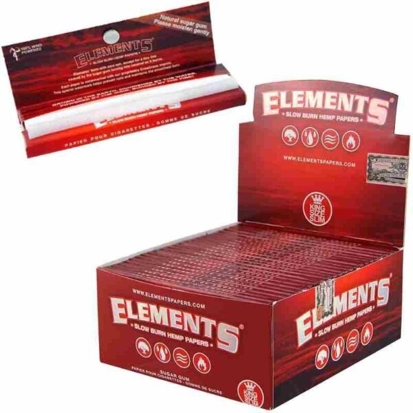 Elements King Size Slim Red