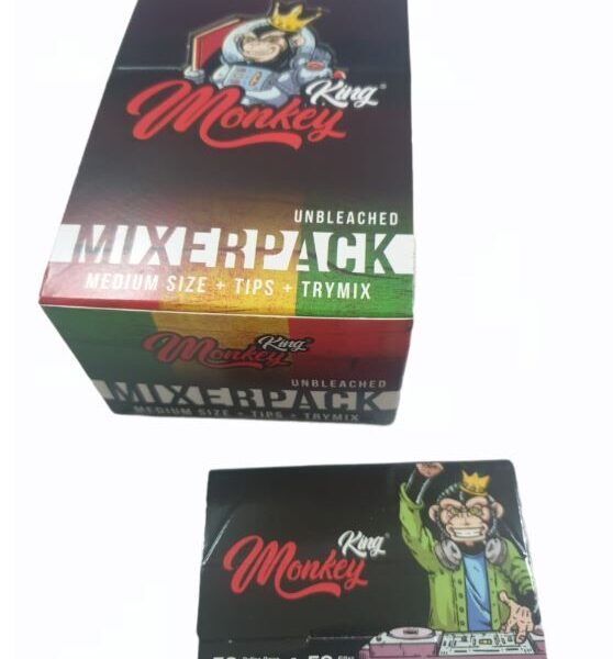 King Monkey Papel Medium Size Mixerpack 50 + 50 Tips King Monkey Papel Medium Size Mixerpack 50 + 50 Tips