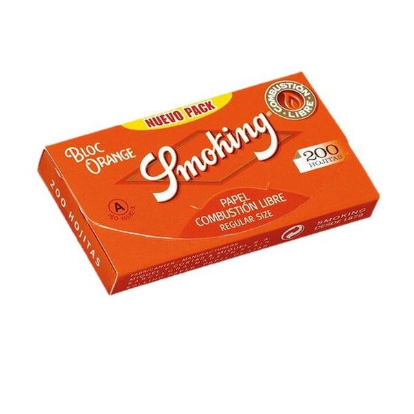 Papel Smoking Papel Smoking Orange Bloc 200 (20lib/200papel)