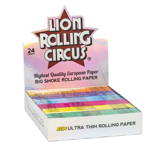 Carrito Lion Rolling Circus Papel Extrafino Silver-plata King Size (24ud/display-33papel/librillo)