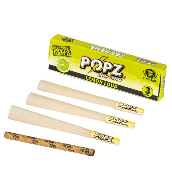 Display Popz Hemp Cones Lemon Loud (12cajas/display-3ud/caja)