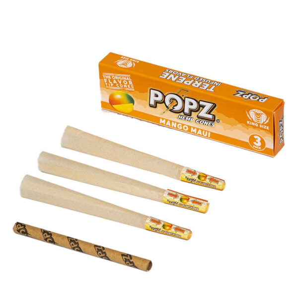 Display Popz Hemp Cones Mango Maui (12cajas/display-3ud/caja)