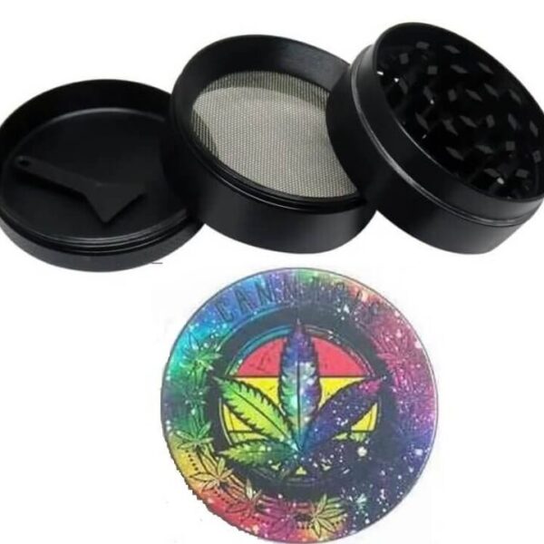 Grinder Metalico 3 Partes 48mm Ricky Morty (cannabis)