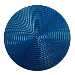 Grinder Metal Ondas 50mm 4 Partes Azul